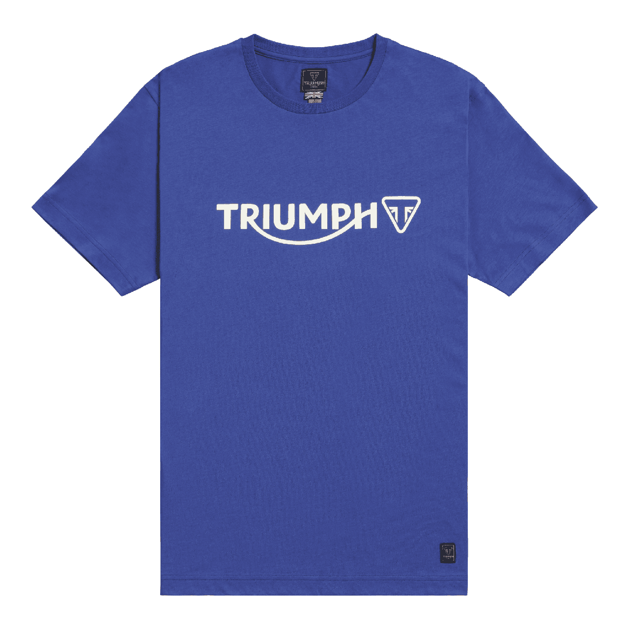 Titanium Motorcycle Rear Sprocket 520 - Triumph Cartmel Logo T-Shirt Blue |