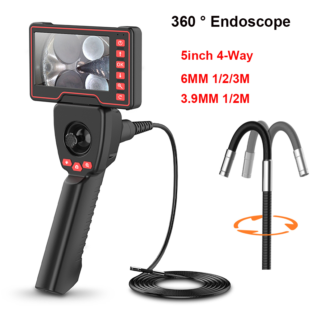 Titanium Motorcycle Rear Sprocket 520 - 3.9mm/6mm 4-Way Steering Industrial Endoscope Camera